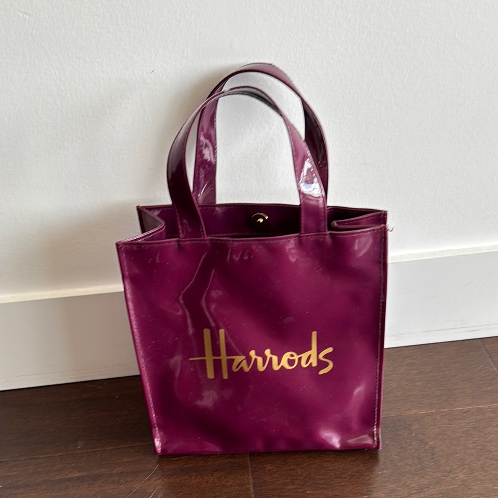 Harrods Purple Tote Bag